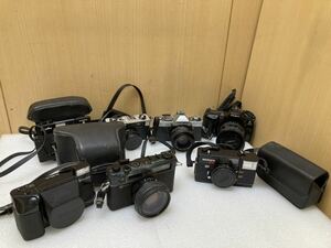 YK7420 一眼カメラ カメラまとめ　MINOLTA XG-E／Hi-MATIC S／α3Xi／Konica C35／GYASHICA ／FUJICA DL-100／Meikoi 7台まとめ　現状品