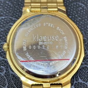 YK8290 クロイゼ klaeuse メンズ 腕時計 SK-237-D Pearl&diamond アナログ ウォッチ 動作未確認 現状品 1123の画像6
