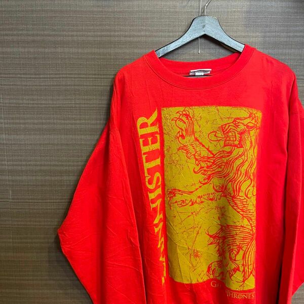 【入手困難】 GAME THE RONES 映画 スウェット red XL