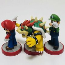 M5655 ●中古 美品 即決●amiibo マリオ ルイージ クッパ (アミーボ スーパーマリオシリーズ) ●SUPER MARIO (Super Mario Series)_画像5