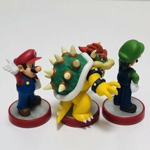 M5655 ●中古 美品 即決●amiibo マリオ ルイージ クッパ (アミーボ スーパーマリオシリーズ) ●SUPER MARIO (Super Mario Series)_画像7