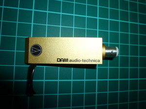 美品！audio-technica AT-L12 GOLD ヘッドシェル ＊ゴールド色＊リード線付き！