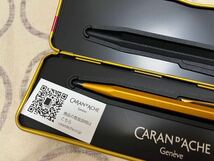 未使用品 CARAND'ACHE Geneve 0.5mmシャープペンシル (U)849 ゴールドバー 缶ケース付き スイス製 カランダッシュ_画像3