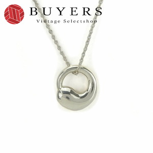  used Tiffany necklace Eternal Circle silver 925 approximately g silver silver L sa* Pele ti pendant lady's woman 