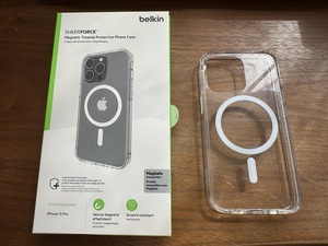 Belkin iPhone 13 Pro用クリアケース MagSafe対応 抗菌 薄型 超耐衝撃 ソフトTPU MSA006btCL