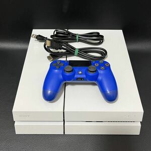 PS4 CUH-1100A グレイシャーホワイト　コントローラー メガネネーブル　HDMIケーブル　SONY 簡易動作チェック済み　ソニー PlayStation