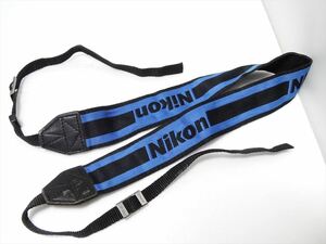 Nikon 純正 ストラップ 青(ブルー) 黒(ブラック) ニコン 送料140円　542