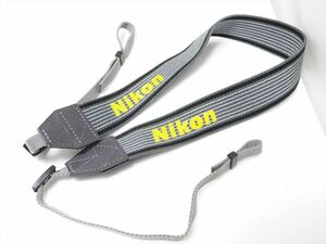 Nikon 純正 ストラップ ニコン 黄色(イエロー) 灰色(グレー) 送料140円　711