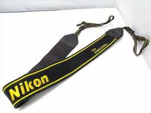 Nikon 純正 ストラップ FOR PROFESSIONAL 黒(ブラック) 黄(イエロー) ニコン 送料140円　521