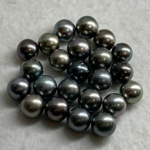 ［南洋黒蝶真珠23点おまとめ］A 重量約50.0g 約250ct 11.5-12mm珠 pearl パール ルース 裸石 宝石 ジュエリー jewelry DI0 ①の画像4