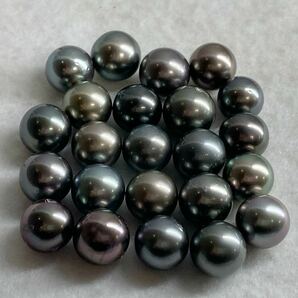 ［南洋黒蝶真珠23点おまとめ］A 重量約50.0g 約250ct 11.5-12mm珠 pearl パール ルース 裸石 宝石 ジュエリー jewelry DI0 ①の画像3