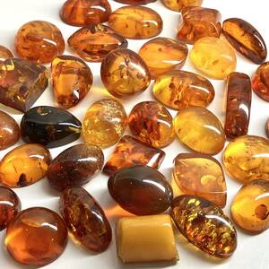 大量!!［天然本琥珀おまとめ200ct］M ルース 裸石 宝石 ジュエリー jewelry アンバー こはく ロイヤル royal amberコハク DC0 