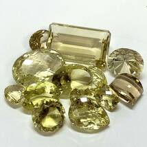 ［天然レモンクォーツ13点おまとめ300ct］M ルース 裸石 宝石 ジュエリー jewelry lemon yellow イエロー クリスタル crystal quartz _画像3