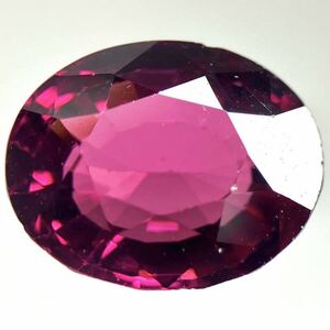 ［天然ロードライトガーネット4.967ct］A 約10.6×8.7mm ルース 裸石 rhodolite garnet 宝石 ジュエリー BJ1/BJ1 テDG0