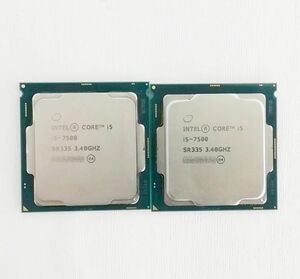 【2枚セット】Intel Core i5-7500 コア4 スレッド4 キャッシュ6MB 3.40GHz(最大3.80GHz) FCLGA1151 稼働品回収 即納【H24031207】