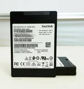 【3枚セット】SanDisk SD9TB8W X600 2.5インチ SSD SATA 256GB 中古品 ゆうパケット発送 代引き・日時指定不可【H24032601】