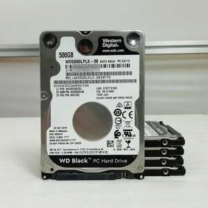 WesternDigital WD5000LPLX-08 500GB 2.5インチ HDD 5枚セット WD ブラック 即日発送 レターパック可能 内蔵 ハードディスク 【H24032405】