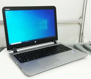 hp ProBook 450 G3 Core i7 6500U メモリ8GB 新品SSD 2.5インチ256GB Windows 10 Pro 64bit 左パームレストにキズ有【H24022802】