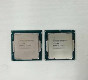 【2枚セット】Intel Core i5-7500 コア4 スレッド4 キャッシュ6MB 3.40GHz(最大3.80GHz) FCLGA1151 稼働品回収 即納【H24032201】