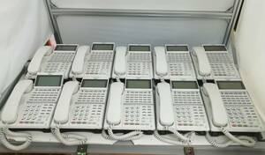 NEC DT400シリーズ UNIVERGE 32ボタン標準電話機 DTZ-32DLK-2D(WH)ｘ10台セット 通電確認のみ 即日発送 ジャンク【H24010414】