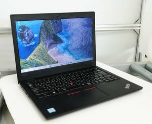 Lenovo ThinkPad L380 Core i3 8130U メモリ8GB 中古SSD M.2 SATA256GB Windows 11 Pro 64bit 文字消/キズ有 一週間返品保証【H24031810】