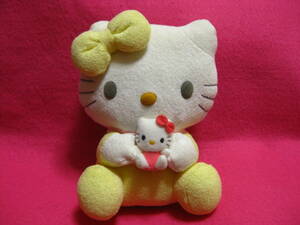 2003年　ベビー　キティの　ミミーちゃん　ぬいぐるみ　キティちゃん　マスコット　抱っこ　イエロー　ハローキティ Hello Kitty　エイコー