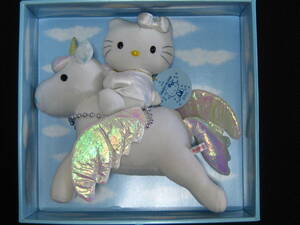 希少1999年　25周年記念　ハローキティ　Hello Kitty　＆　ユニコーン　タグ箱付き　サンリオショップ　デパート購入品