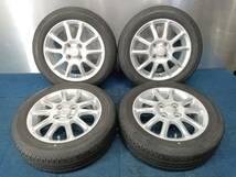 ★7-8分山★21年製★ ブリヂストンNEXTRY 155/65R14　ダイハツ純正ホイール 14×4.5J +45 4H-100 4本セット　E333_画像1