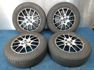 ★7.5-8.5分山★20.21年製★ ブリヂストンECOPIA NH100C 175/70R14　社外ホイール 14×5.5J +39 4H-100 4本セット　E335