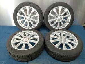 ★7.5-8.5分山★20年製★ ミシュランENERGY SAVER4 175/60R16　社外ホイール 16×6J +45 4H-100 4本セット アクア・フィット等　E433