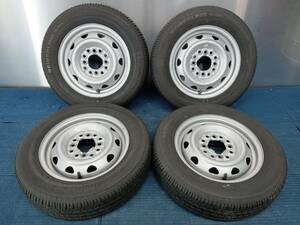 ★7-8分山★20年製★ SEIBERLING SL101 145/70R12　マルチスチールホイール 12×3.5J 4H-100/110/114.3 4本セット　E519