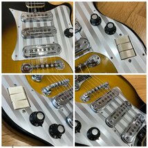 ★ Teisco MJ-31 ★ テスコ 60'S レトロ ビザールギター ★ ３ピックアップ ★ 60年代 日本製 ★ 清掃・弦交換済 ★ japan_画像9