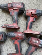 電動工具 充電式 RYOBI HITACHI HILTI SFH 22-A SID 121-A SF-6H-A22 SIW 9-A22 SID 14-A 19台まとめて売る_画像7