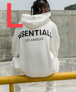 新品 FOG ESSENTIALS エッセンシャルズ LA パーカー Ｌ ホワイト ★送料無料★