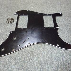 1985年製 FERNANDES FST-85 ST用 Pickguard Black 3PLY 2H 11点留め フロイドローズ用 フェルナンデス ストラトタイプ ピックガード FRT用の画像2