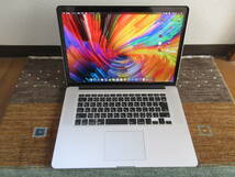 Apple MacBook Pro 11.5 Retina 15inch A1398 Mid 2015 EMC2910 Core i7-4870HQ 2.5GHz/16GB/256GB JIS-key_画像1