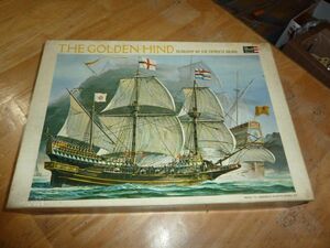 ジャンク品☆1/96 ゴールデンハインド　レベル ガレオン船 帆船 Revell　THE GOLDEN HIND