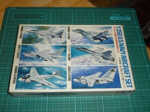 1/350 アメリカ海軍　現用艦載機セット 5機種 計10機セット タミヤ　F-14A　F/A-18A　S-3A　A-7E　A-6E