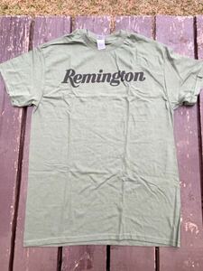 新品: RemingtonロゴTシャツ 】色OD: USサイズM（日本L）レミントン : 狩猟 射撃 シューティング ハンティング