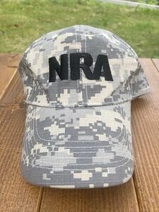 NRA】デジカモキャップ 帽子: フリーサイズ: 全米ライフル協会 狩猟 射撃 シューティング ハンティング 散弾銃 猟友会