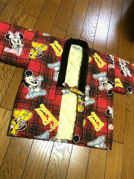 Disney ミッキー ミニー 子供用　半纏 レトロ