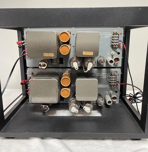 AMPEX 6516 管球式モノラルパワーアンプ ペア 真空管 アンペックス キャビネット付