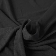 ♪ポリエステルポンチニット 黒 巾：145cm♪3m[9367]_画像1