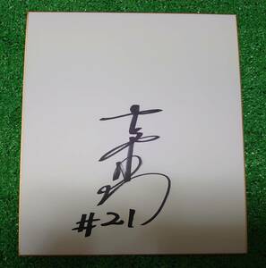 近鉄バファローズ 吉井理人 #21 直筆サイン色紙 藤井寺球場 ヤクルト ロッテ MLB