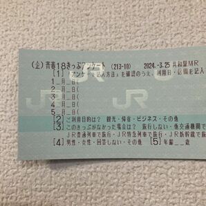 ☆青春18きっぷ☆残り1回分☆返却不用☆即決あり☆2024春☆3月30日発送☆4月10日使用期限☆の画像2