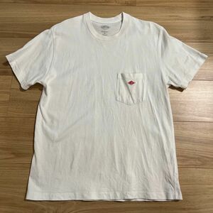 DANTON Tシャツ ホワイト 半袖 ポケット