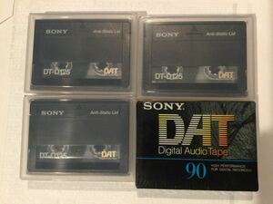 SONY ソニー DATテープ プロ用3本 民生用1本 計4本 新品