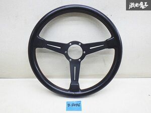 売り切り NARDI ナルディ FET正規品 クラシック ステアリング ハンドル ブラック パンチングレザー 赤ステッチ 直径 約36cm 訳有品 棚21-4