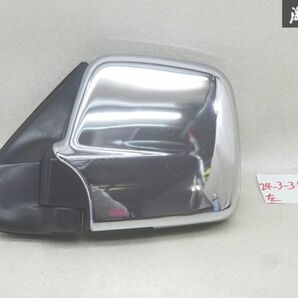 マツダ 純正 JM23W AZオフロード ドアミラー サイドミラー 左 左側 助手席側 手動式 メッキカバー付 JB23ｗ ジムニー 棚13-3の画像1