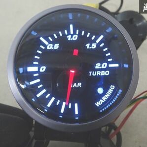 【実働外し】 AutoGauge オートゲージ 汎用 TURBO ターボ計 ブースト計 電子式 60Φ イルミ点灯OK センサー付 追加 メーター 即納 棚4-4の画像7